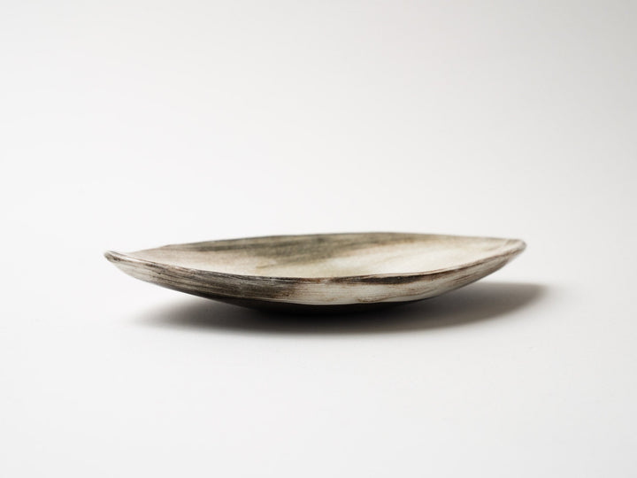 Glass Glazed Leaf Plate - Crafted By Hideki Yamamoto
