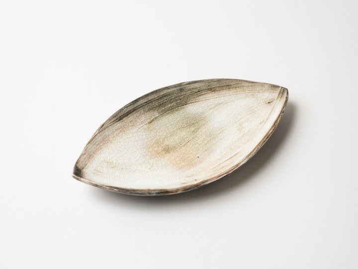 Glass Glazed Leaf Plate - Crafted By Hideki Yamamoto