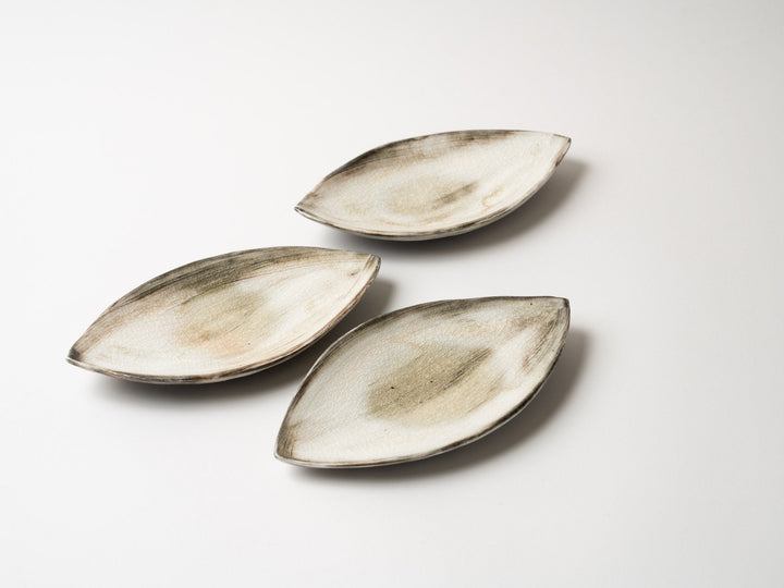 Glass Glazed Leaf Plate - Crafted By Hideki Yamamoto