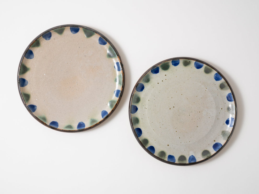 6-Sun Plate — Hand-Glazed Japanese Pottery by Kawajiri Pottery