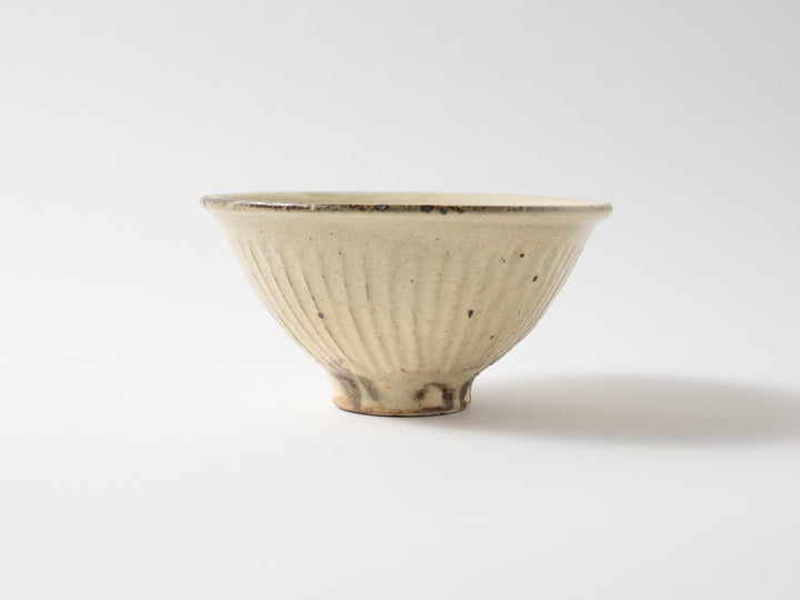 Kinari Ridged Rice Bowl Large - Crafted By Furutani Pottery