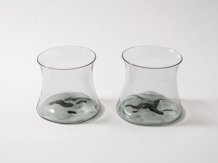 flow Rock Glass, Gray Crafted By Yudai Koga