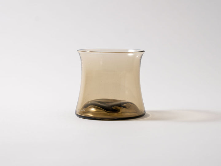 flow Rock Glass, Brown Crafted By Yudai Koga