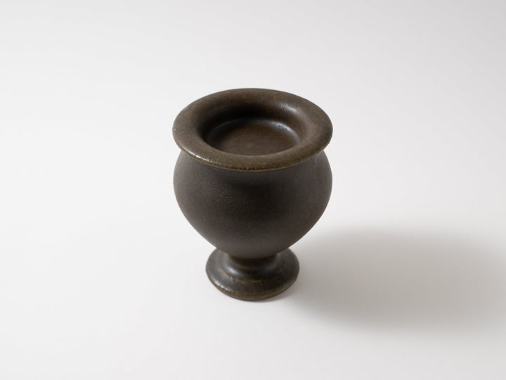 Rust Glazed Compote Canister - Crafted By Furutani Pottery
