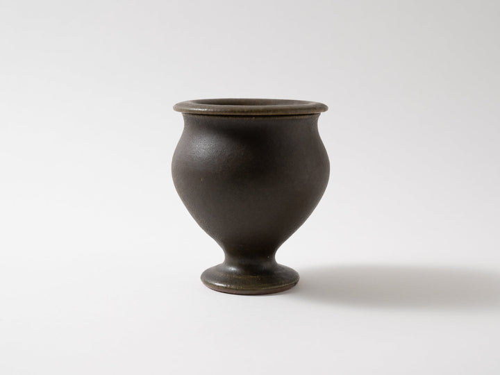 Rust Glazed Compote Canister - Crafted By Furutani Pottery