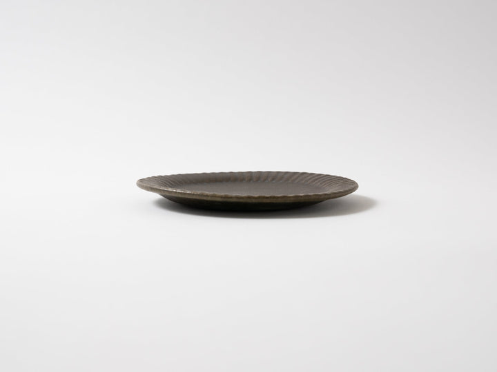 Rust Glazed Ruffle Plate S - Crafted By Furutani Pottery