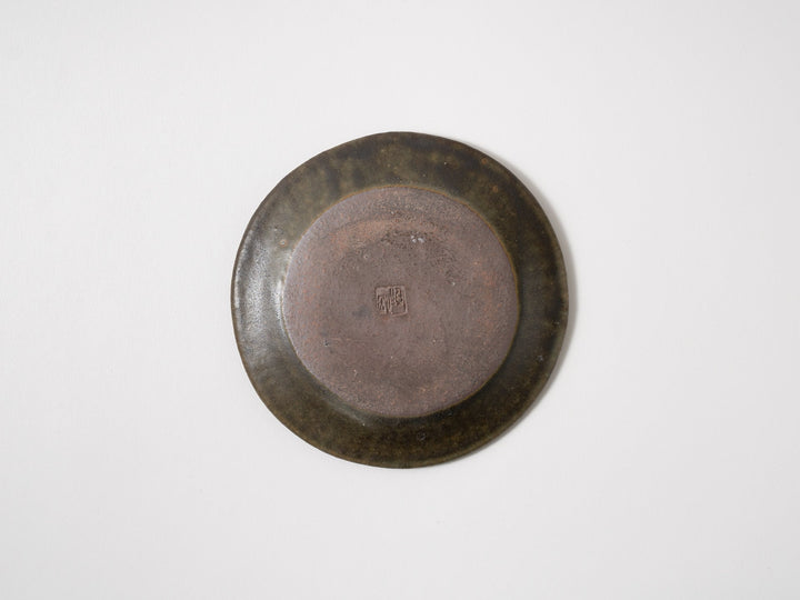Rust Glazed Ruffle Plate S - Crafted By Furutani Pottery