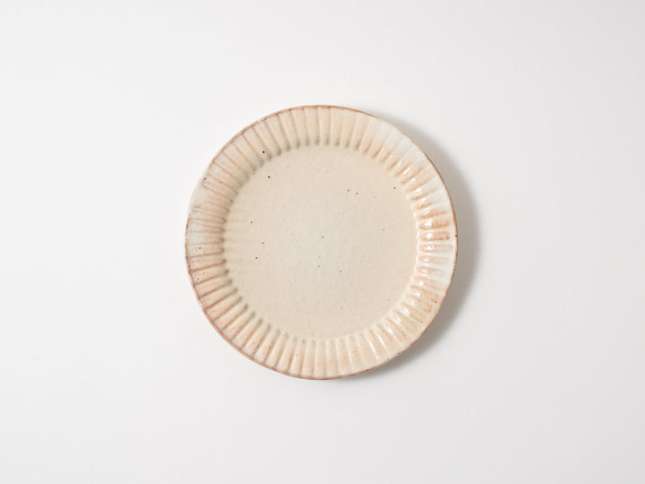 Iron-Spotted Ruffle Plate S - Crafted By Furutani Pottery