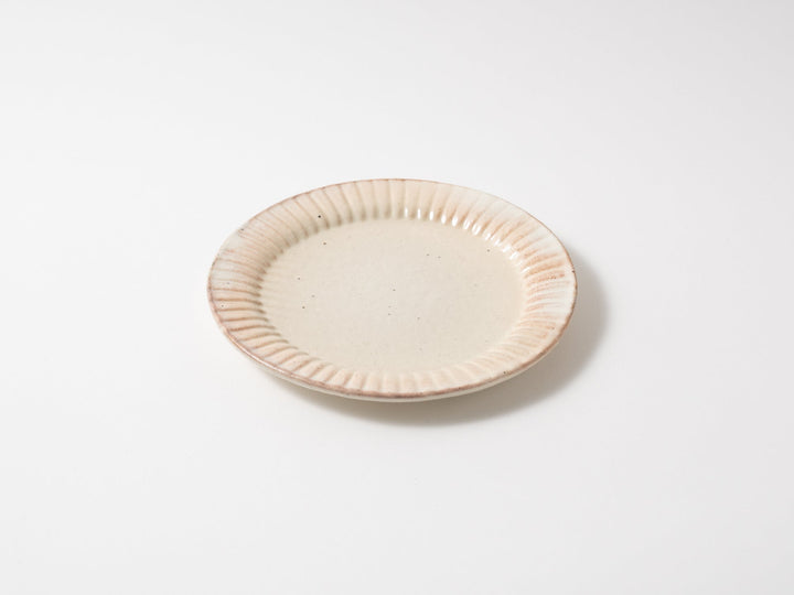 Iron-Spotted Ruffle Plate S - Crafted By Furutani Pottery