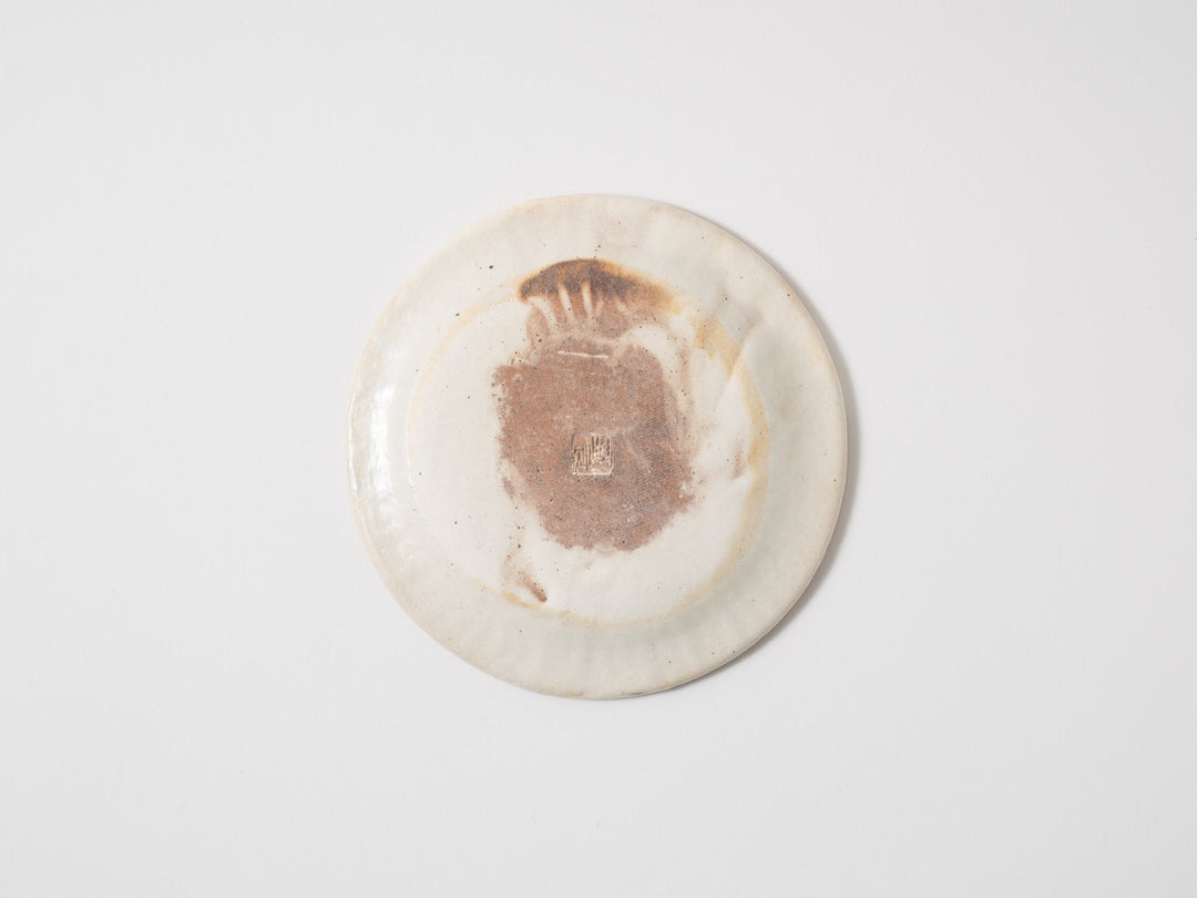 Iron-Spotted Ruffle Plate S - Crafted By Furutani Pottery