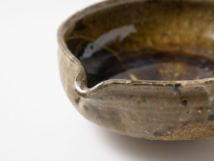 Large Pouring Bowl (Katakuchi), a — Hand-Formed Japanese Pottery by Motoyuki Tonoike