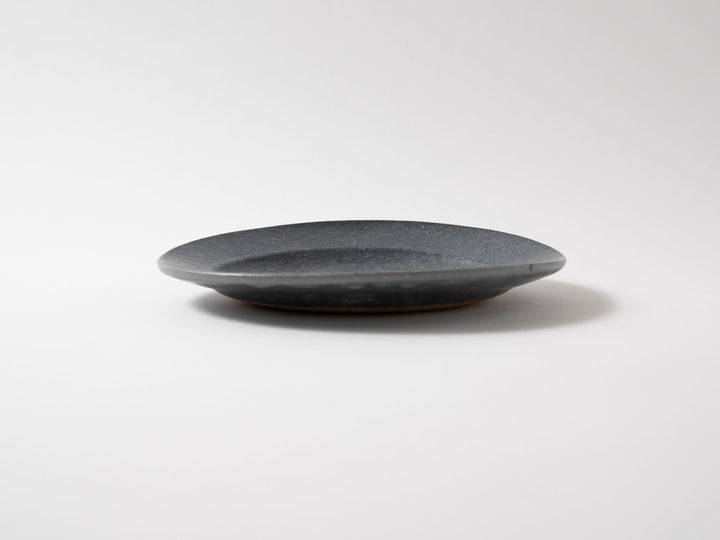 Gray Glazed Oval Rim Plate Small - Crafted By Furutani Pottery