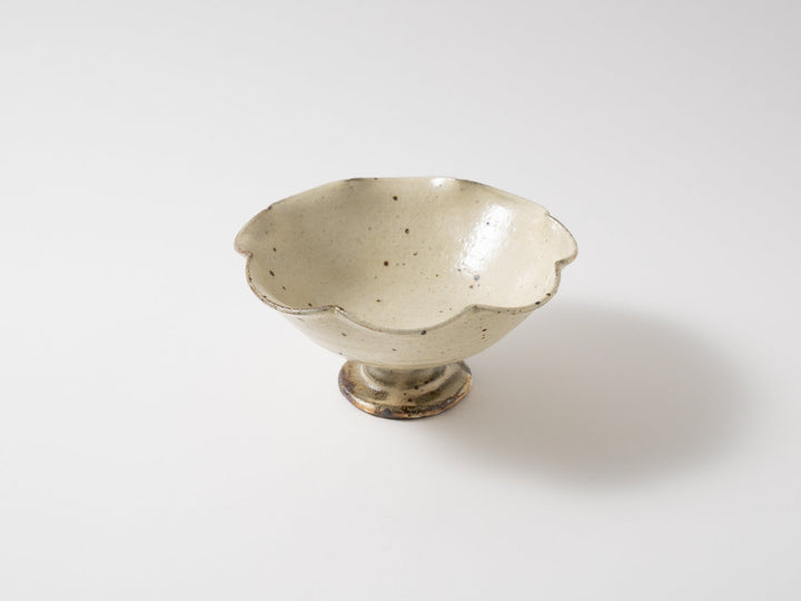 Kinari Rinka Pedestal Bowl 15cm - Crafted By Furutani Pottery