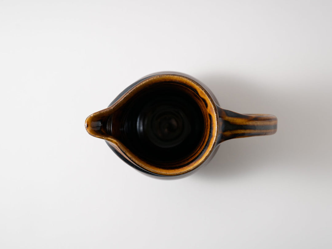 Amber Glazed Pitcher Large (Round) - Crafted By Furutani Pottery