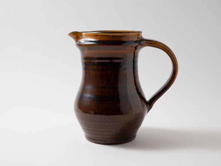 Amber Glazed Pitcher Large (Round) - Crafted By Furutani Pottery