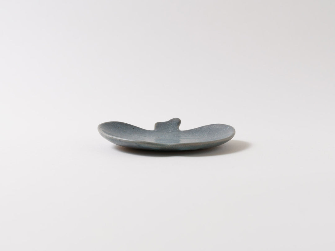 Gray Glazed Apple Plate Small - Crafted By Furutani Pottery