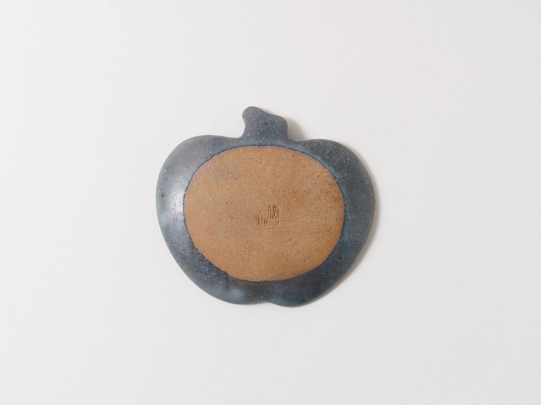 Gray Glazed Apple Plate Small - Crafted By Furutani Pottery