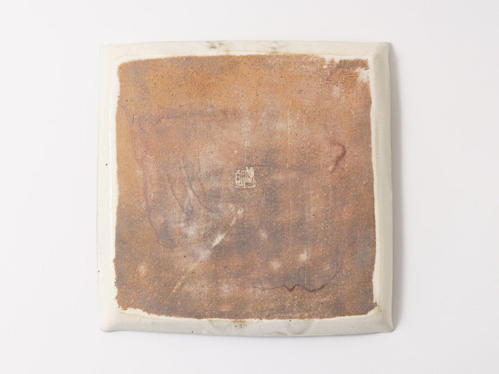 Iron-Spotted Square Plate - Crafted By Furutani Pottery