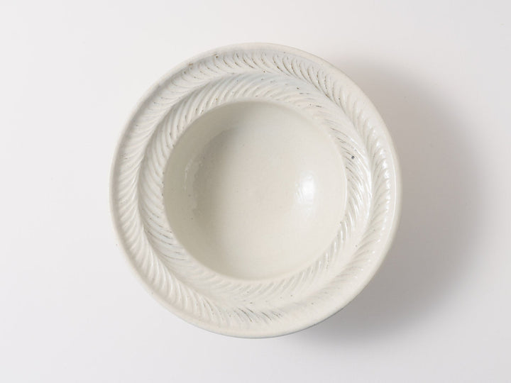 Iron-Spotted Leaf Rim Bowl Large - Crafted By Furutani Pottery