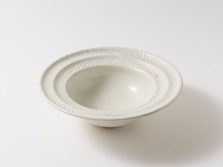 Iron-Spotted Leaf Rim Bowl Large - Crafted By Furutani Pottery