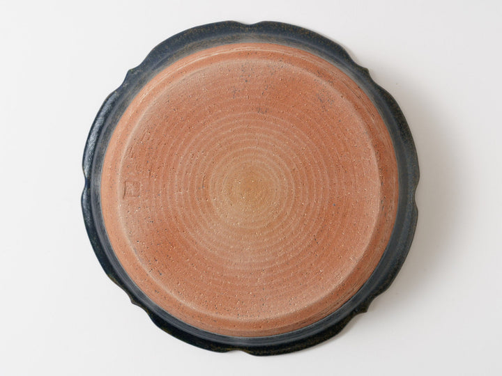 LapisLazuli Glazed 8-Sun Carving Ovenware - Crafted By Furutani Pottery