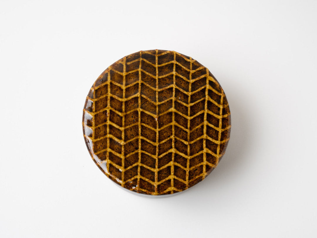 American Glazed heat-resistant lid Medium b - Crafted By Ryo Makita Exhibition