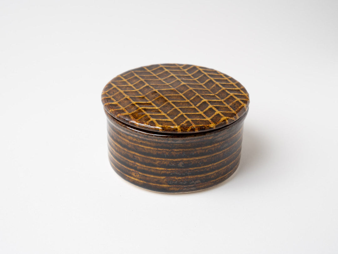 American Glazed heat-resistant lid Medium b - Crafted By Ryo Makita Exhibition