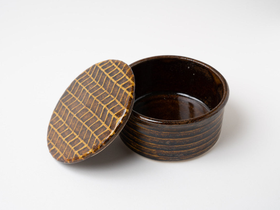 American Glazed heat-resistant lid Medium b - Crafted By Ryo Makita Exhibition