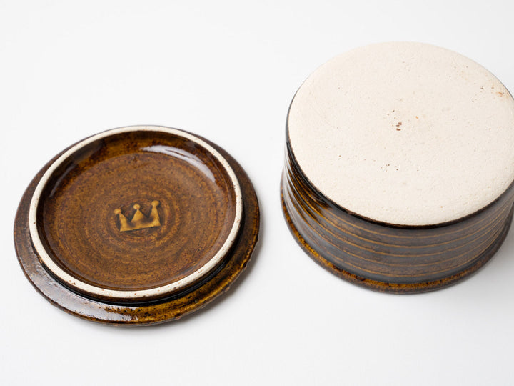 American Glazed heat-resistant lid Medium b - Crafted By Ryo Makita Exhibition