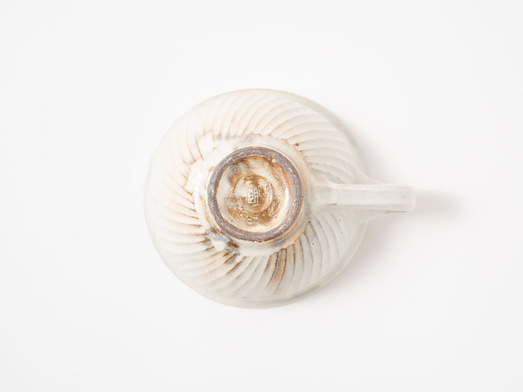 Iron-Speckled Engraved Soup Cup, Round — Hand-Glazed Japanese Pottery by Furutani Pottery
