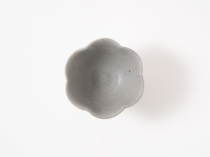 Gray-Glazed Lobed Footed Bowl — Hand-Glazed Japanese Pottery by Furutani Pottery