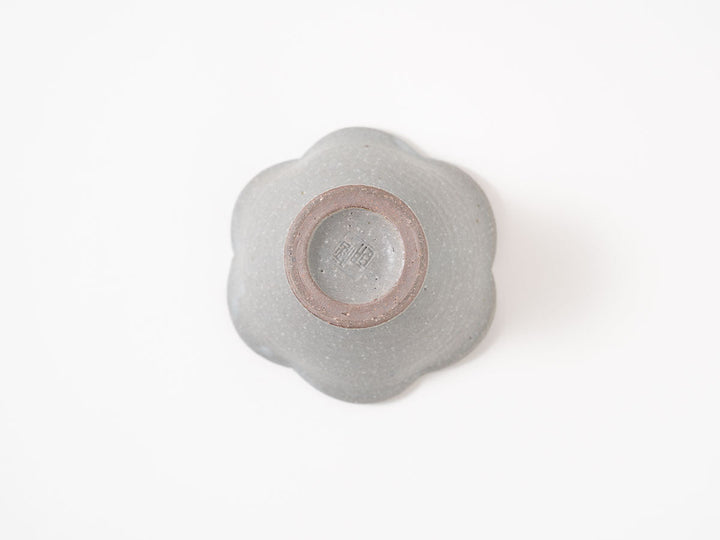 Gray-Glazed Lobed Footed Bowl — Hand-Glazed Japanese Pottery by Furutani Pottery