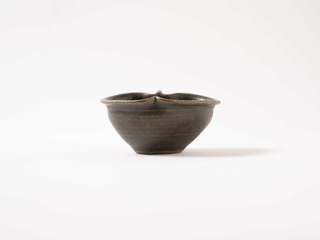 Sabi-Glazed Apple-Shaped Bowl, Small (Hime) — Hand-Glazed Japanese Pottery by Furutani Pottery