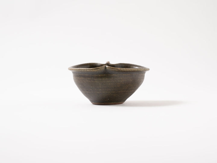 Sabi-Glazed Apple-Shaped Bowl, Small (Hime) — Hand-Glazed Japanese Pottery by Furutani Pottery