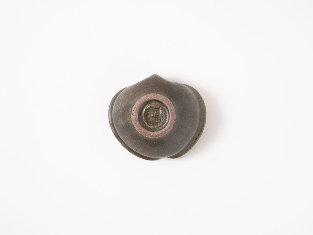 Sabi-Glazed Apple-Shaped Bowl, Small (Hime) — Hand-Glazed Japanese Pottery by Furutani Pottery