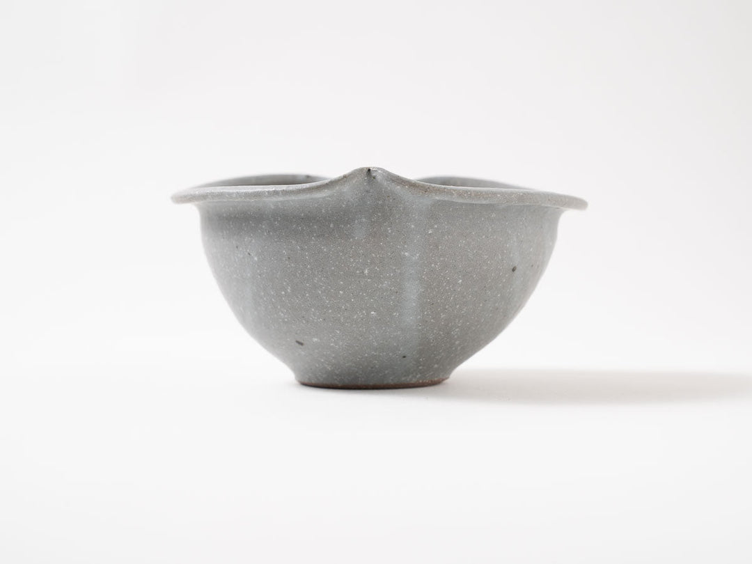 Gray-Glazed Apple-Shaped Bowl, Small — Hand-Glazed Japanese Pottery by Furutani Pottery