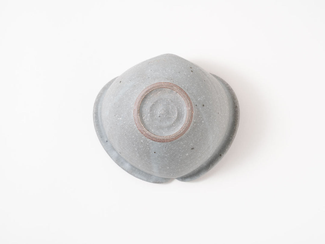 Gray-Glazed Apple-Shaped Bowl, Small — Hand-Glazed Japanese Pottery by Furutani Pottery