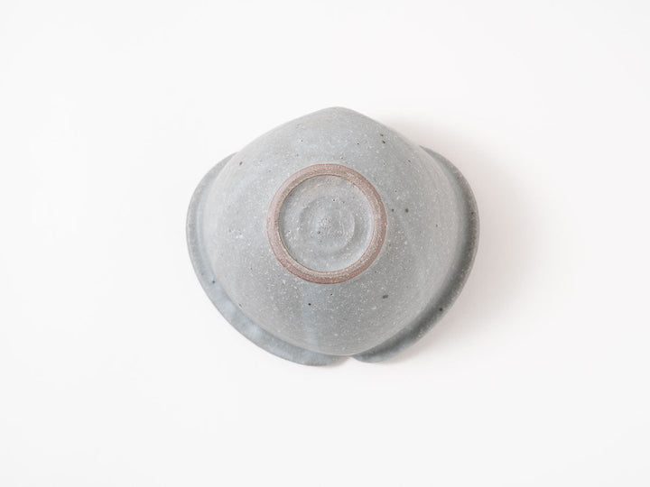 Gray-Glazed Apple-Shaped Bowl, Small — Hand-Glazed Japanese Pottery by Furutani Pottery