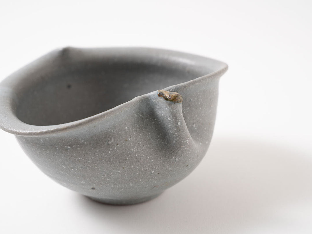 Gray-Glazed Apple-Shaped Bowl, Small — Hand-Glazed Japanese Pottery by Furutani Pottery
