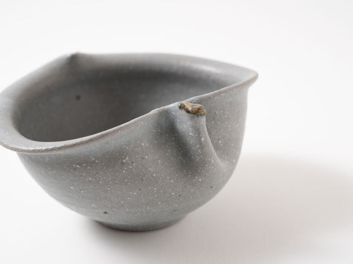Gray-Glazed Apple-Shaped Bowl, Small — Hand-Glazed Japanese Pottery by Furutani Pottery