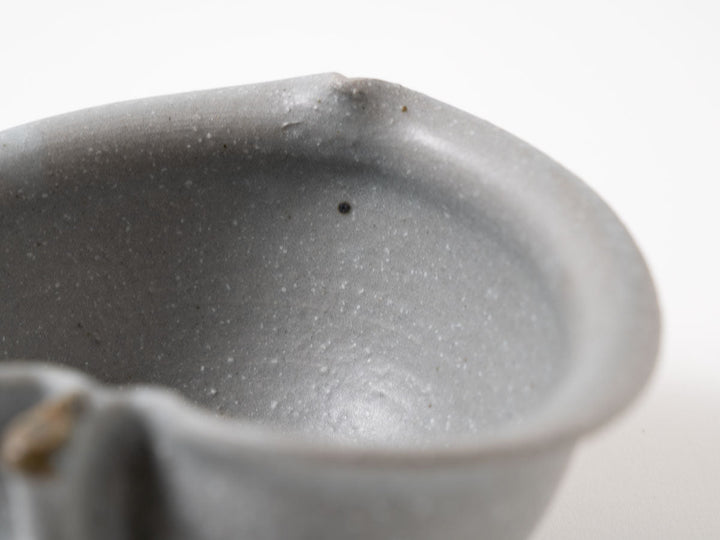 Gray-Glazed Apple-Shaped Bowl, Small — Hand-Glazed Japanese Pottery by Furutani Pottery