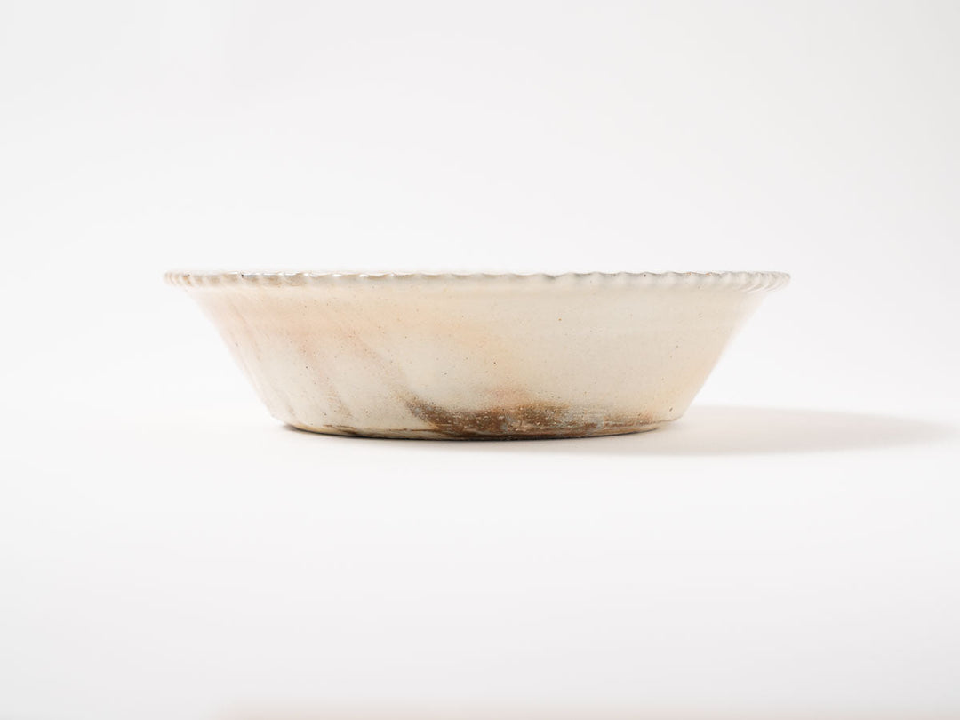 Tsunade Gong Bowl, 6-Sun, Iron Speckles — Furutani Pottery