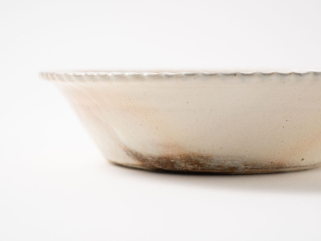 Tsunade Gong Bowl, 6-Sun, Iron Speckles — Furutani Pottery
