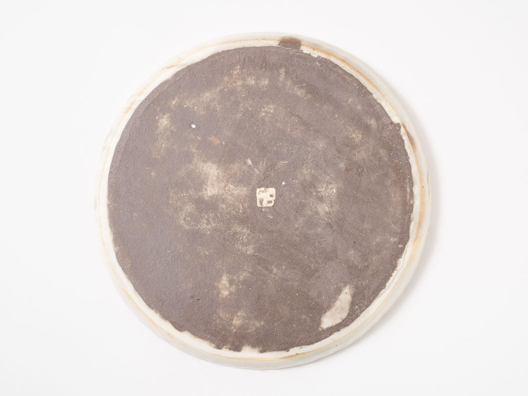 Kohiki Ruffled-Rim Plate, Large — Hand-Glazed Japanese Pottery by Furutani Pottery