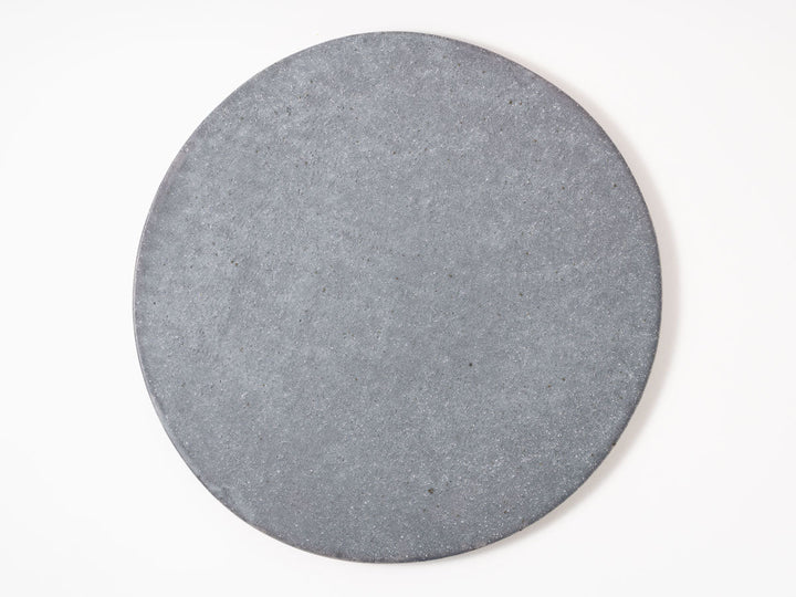 Gray-Glazed Flat Plate — Hand-Glazed Japanese Pottery by Furutani Pottery