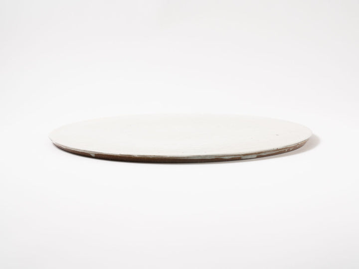 Iron-Speckled Flat Plate — Hand-Glazed Japanese Pottery by Furutani Pottery
