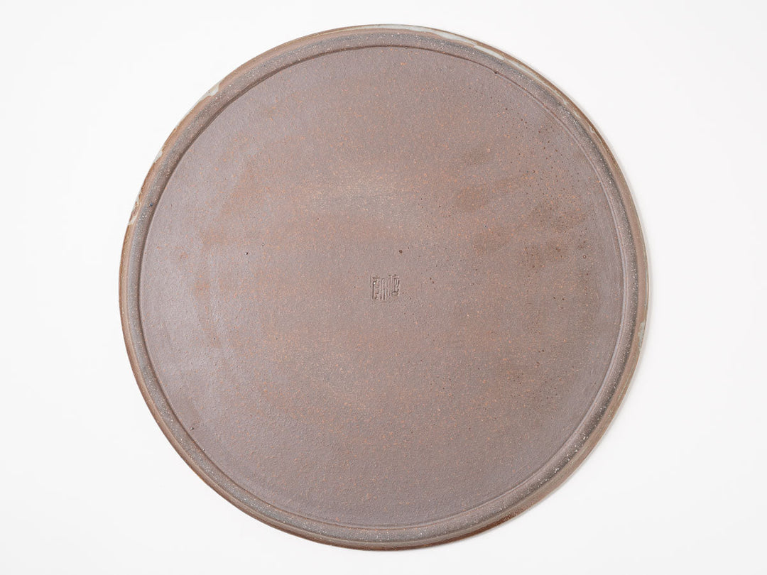 Iron-Speckled Flat Plate — Hand-Glazed Japanese Pottery by Furutani Pottery