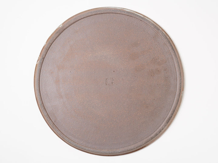 Iron-Speckled Flat Plate — Hand-Glazed Japanese Pottery by Furutani Pottery