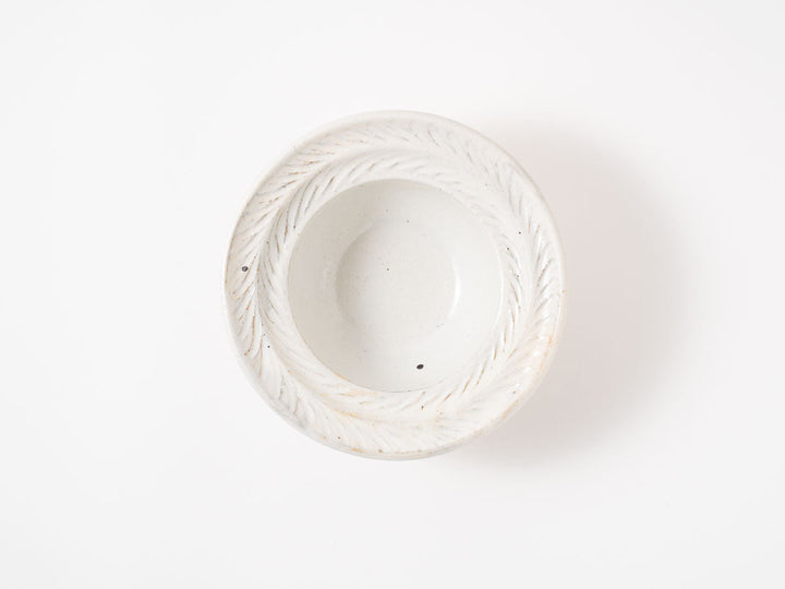 Iron-Speckled Leaf-Rim Bowl, Small — Hand-Glazed Japanese Pottery by Furutani Pottery