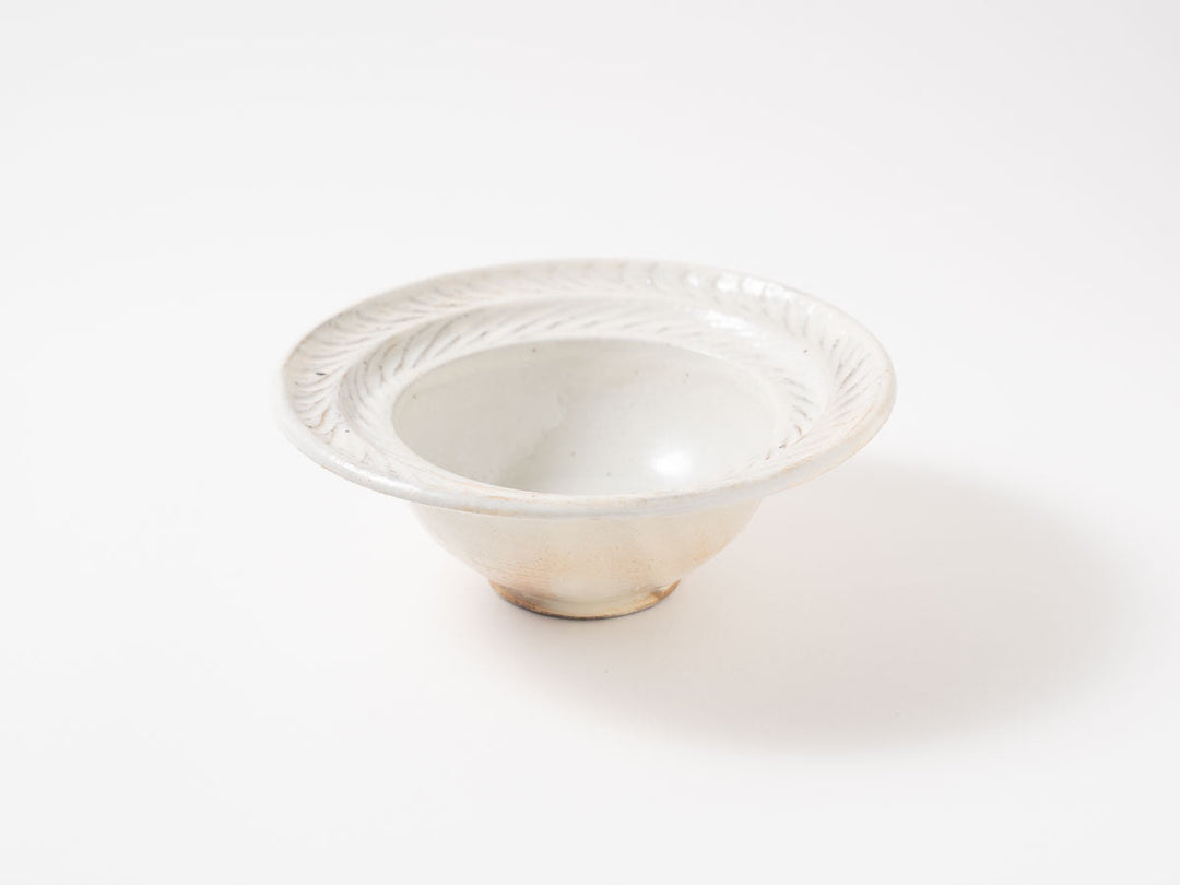 Iron-Speckled Leaf-Rim Bowl, Small — Hand-Glazed Japanese Pottery by Furutani Pottery